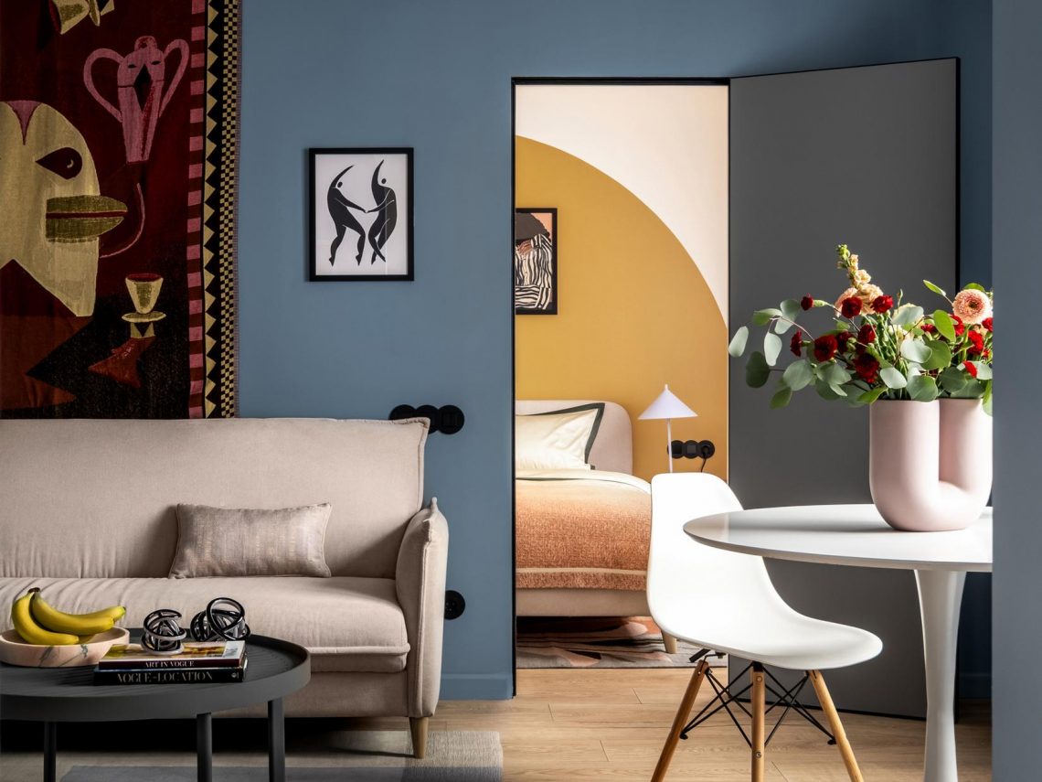 Modern kényelem trendi megoldásokkal, skandináv stílus és egy kis franciás báj 54m2-en