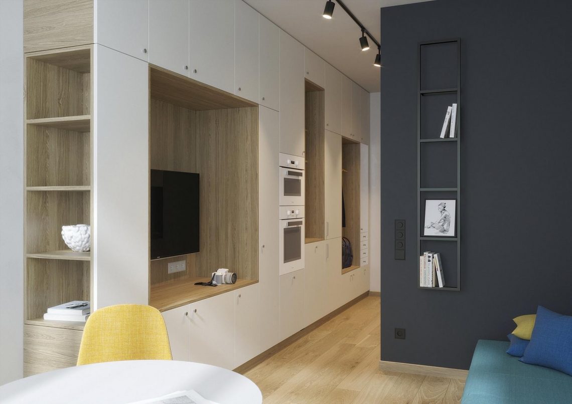 Ötletes pici nyaraló, ahol egy gyermekes család elfér 27 négyzetméteren