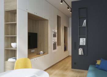 Ötletes pici nyaraló, ahol egy gyermekes család elfér 27 négyzetméteren