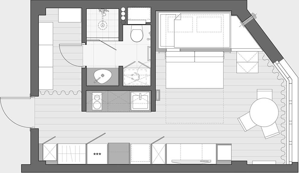 Ötletes pici nyaraló, ahol egy gyermekes család elfér 27 négyzetméteren Ötletes pici nyaraló, ahol egy gyermekes család elfér 27 négyzetméteren