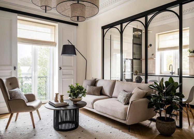 Skandináv és modern klasszikus stílus kontrasztokkal