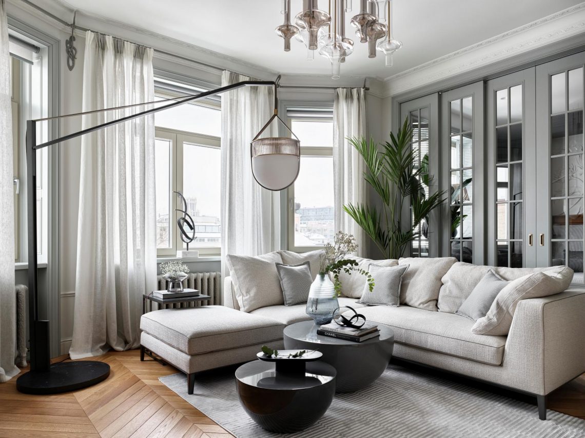 Skandináv letisztultság és modern polgári hangulat találkozása 85m2-en