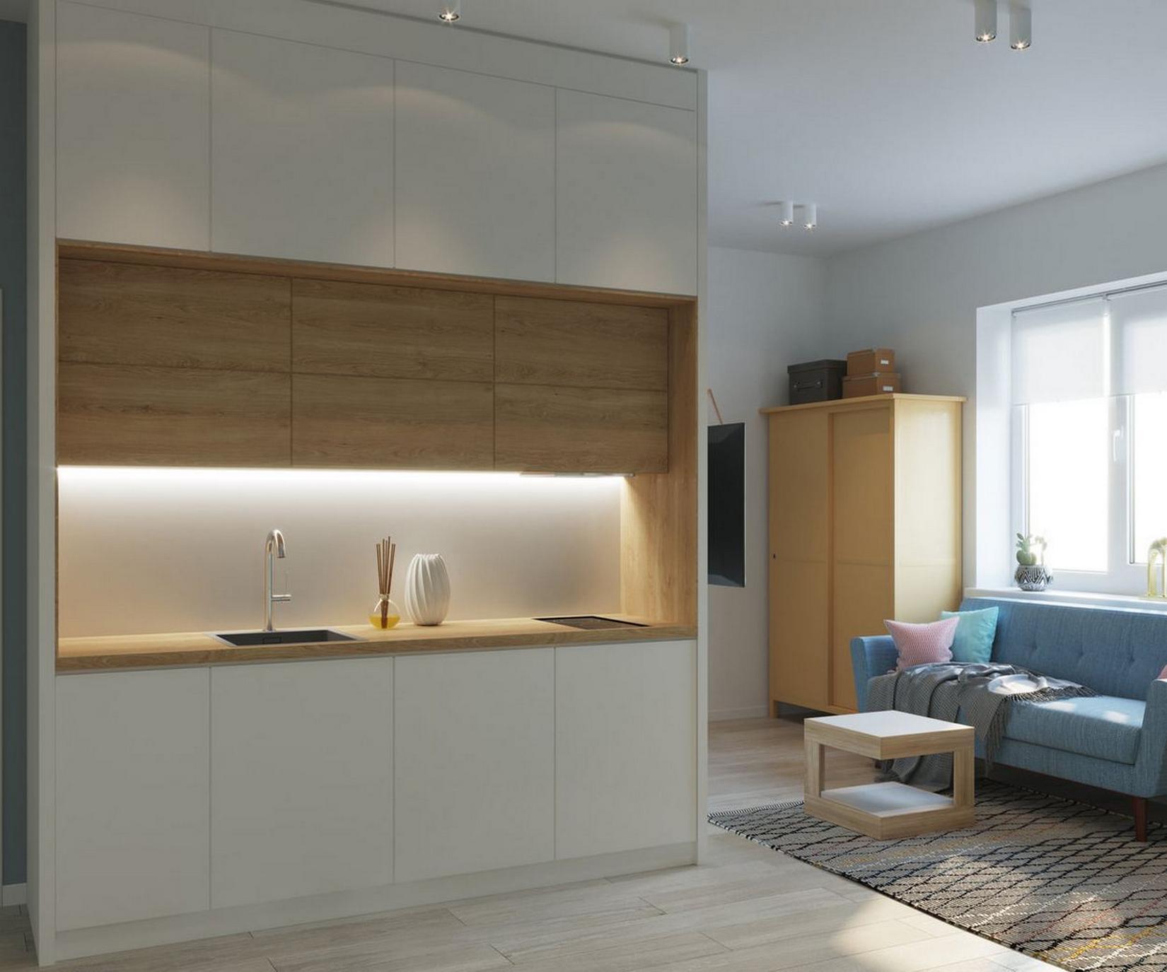 A szülőktől kapott apró lakás kreatív, fiatalos, jól használható otthonná alakult át