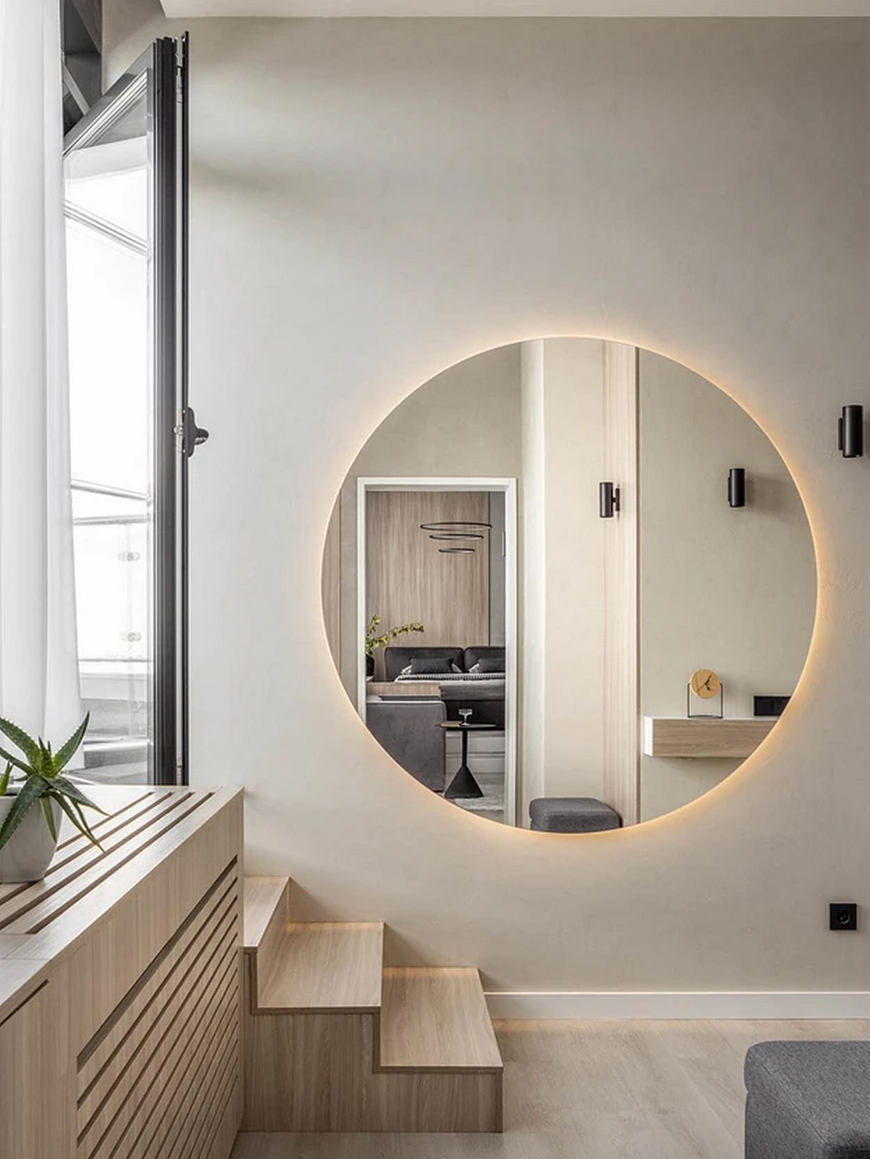 Minimalista enteriőr izgalmas megoldásokkal, kis penthouse Minimalista enteriőr izgalmas megoldásokkal, kis penthouse