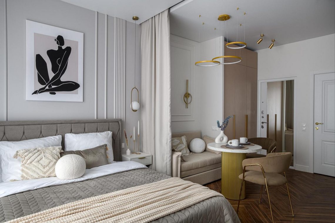 Fotogén és átgondolt: 30 m²-es lakás varázslatos enteriőrrel