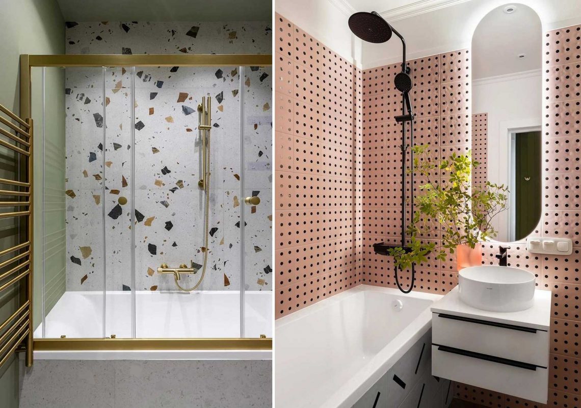 Hogyan díszítsük, burkoljuk a fürdőkád mögötti falat? 6 mutatós ötlet lakberendezőktől