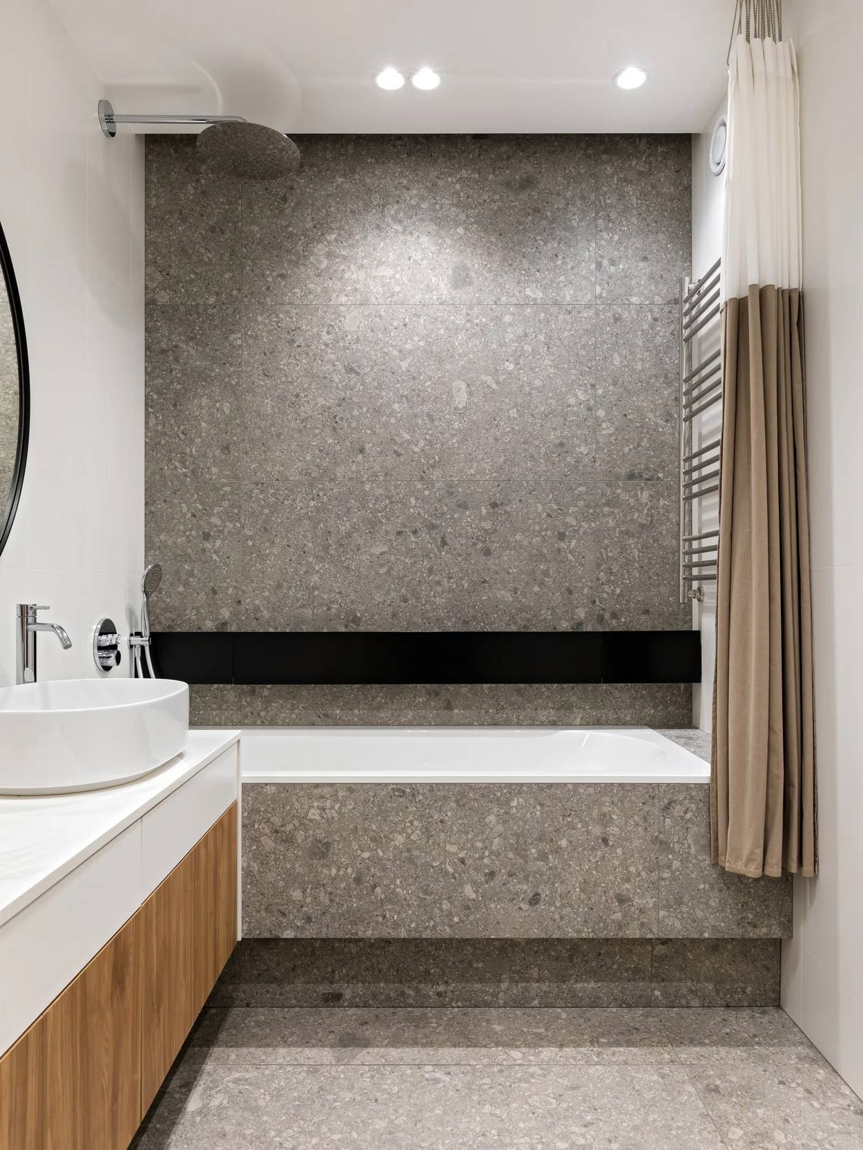 Kék konyháról álmodott a család - új építésű lakás berendezése, 69 m² Kék konyháról álmodott a család - új építésű lakás berendezése, 69 m²