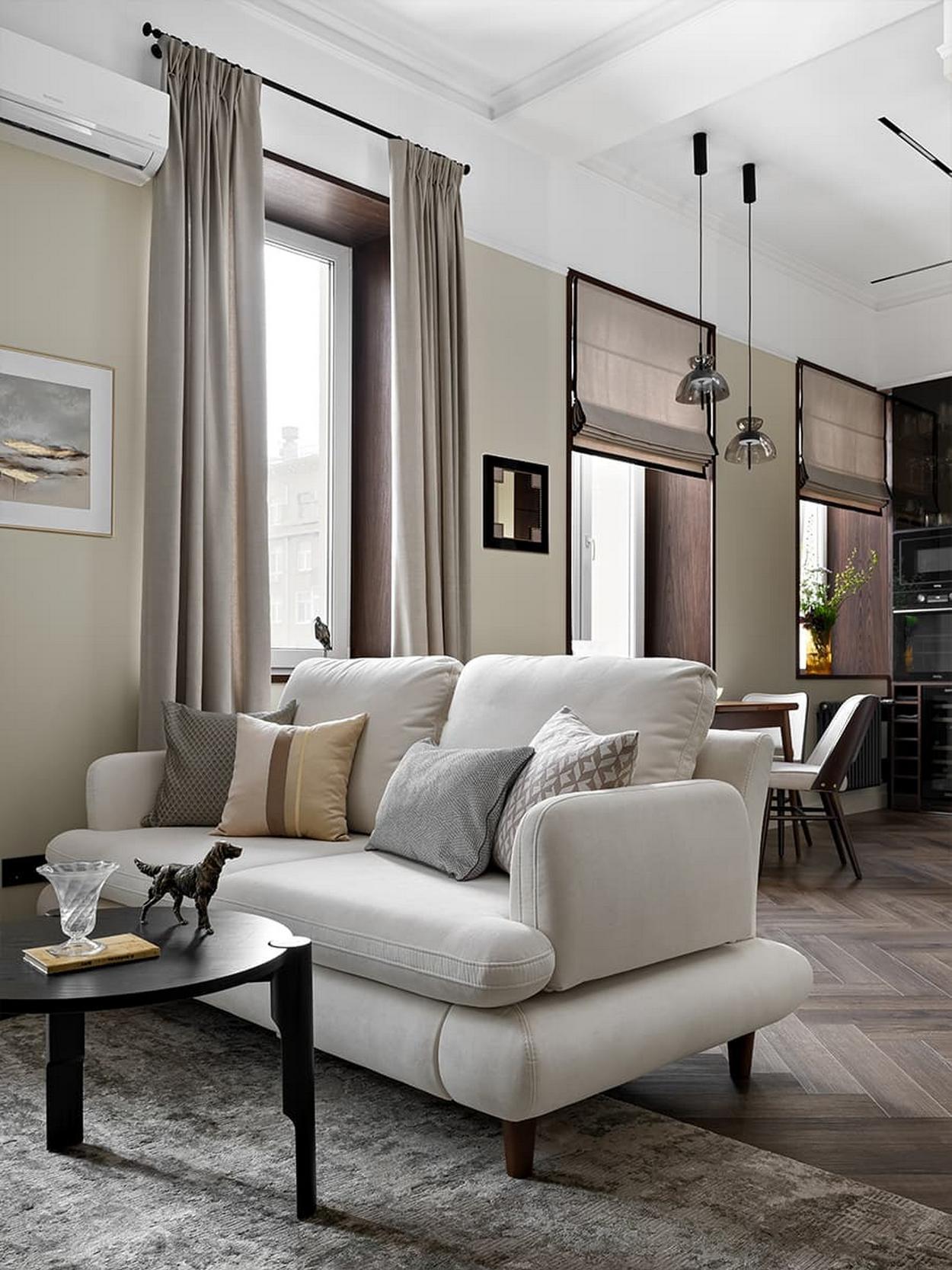 Középkorú nő otthona minőségi felújítás után, szép, ízléses részletekkel Középkorú nő otthona minőségi felújítás után, szép, ízléses részletekkel