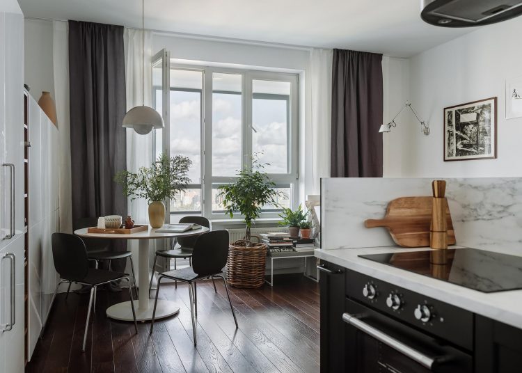 Lány első saját otthona: 35 m²-es, skandináv stílusú városi lakás