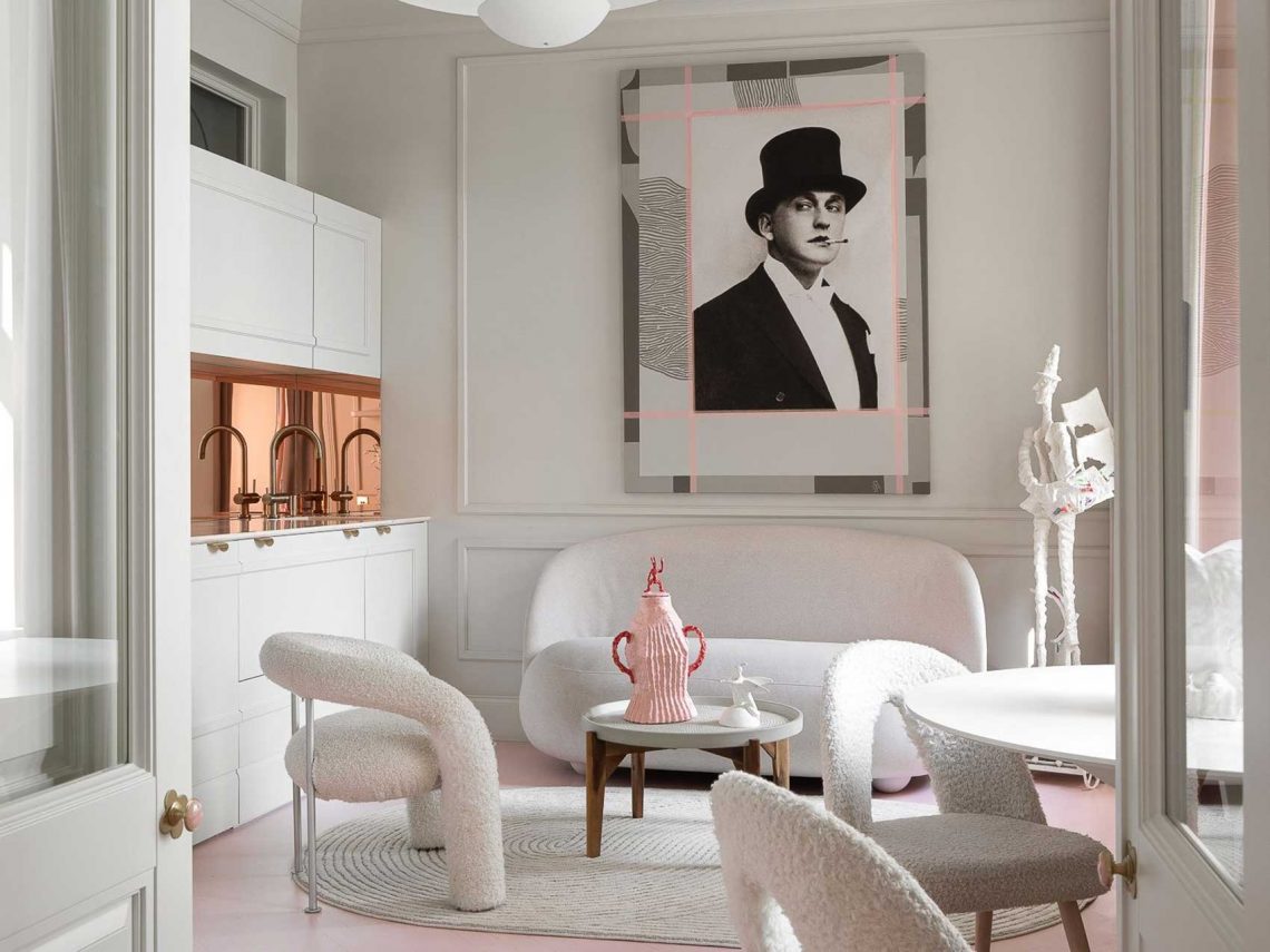 A fiatal párt a minimalista, légies és kissé bohém párizsi lakások inspirálták