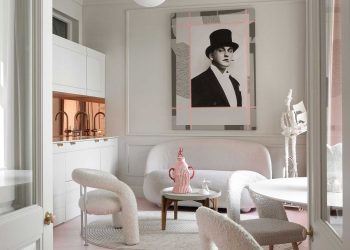 A fiatal párt a minimalista, légies és kissé bohém párizsi lakások inspirálták