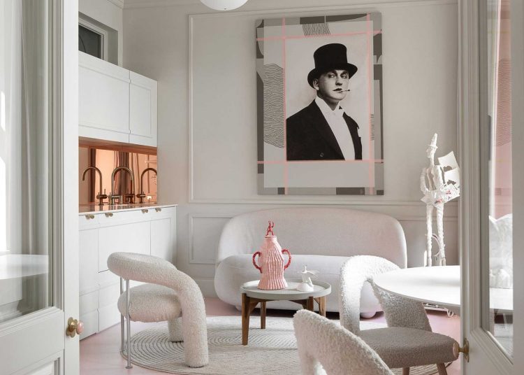 A fiatal párt a minimalista, légies és kissé bohém párizsi lakások inspirálták