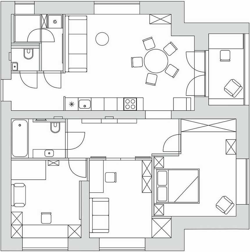 Mint egy nyári kert: család otthona zöld oázis hangulattal 82m2-en