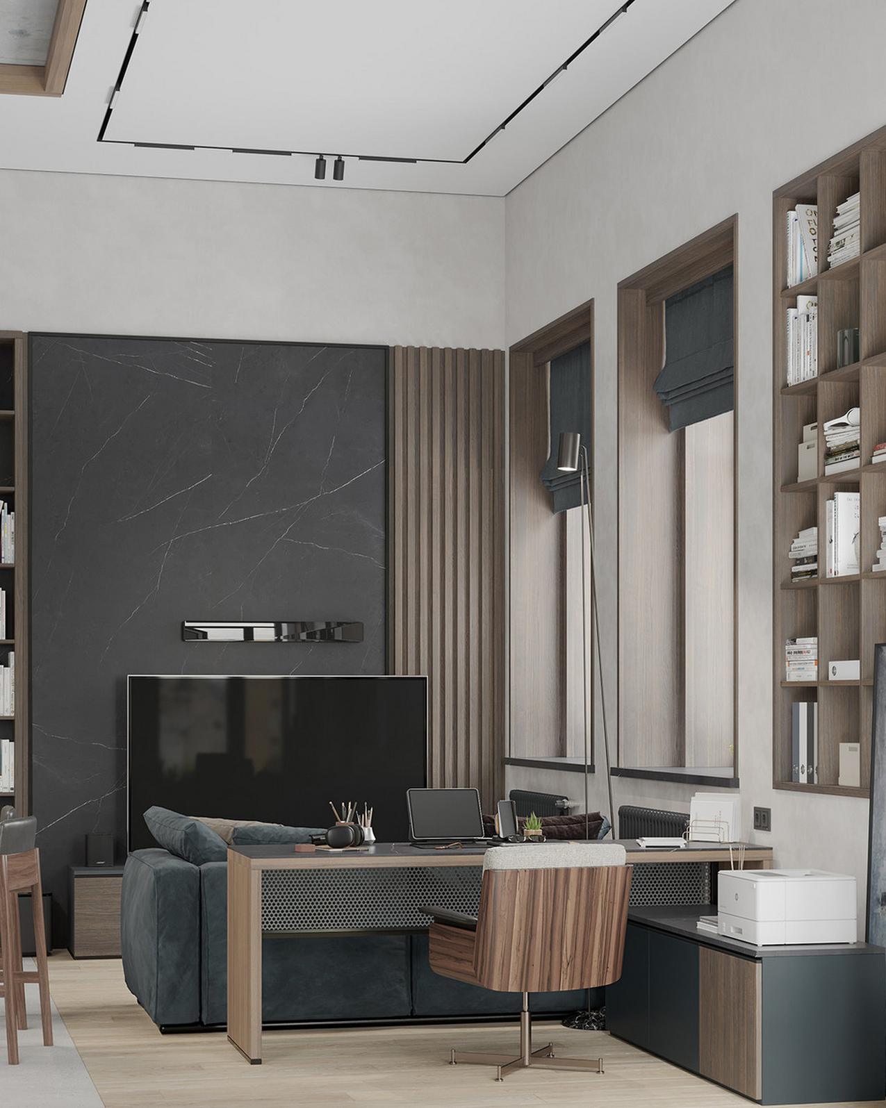 Modern loft hangulatot kért a férfi a magas, 30m2-es lakásban Modern loft hangulatot kért a férfi a magas, 30m2-es lakásban