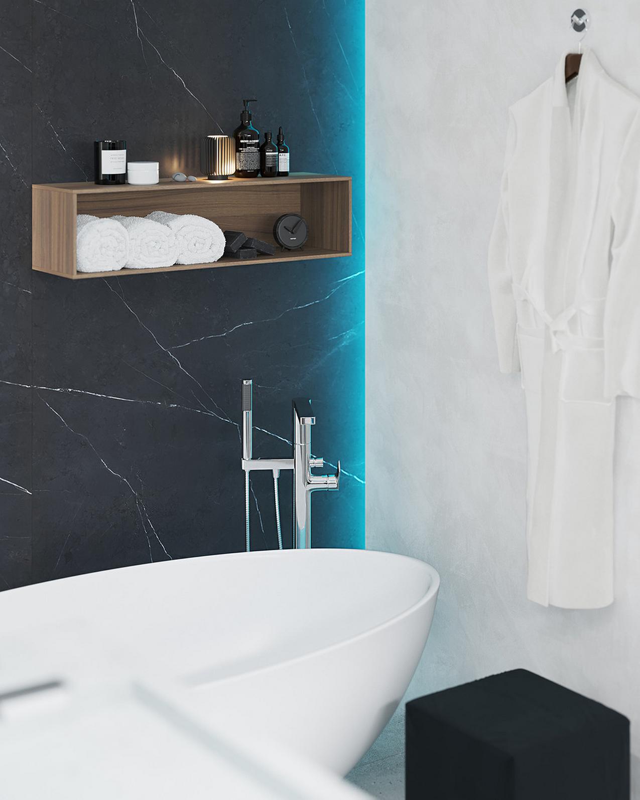 Modern loft hangulatot kért a férfi a magas, 30m2-es lakásban Modern loft hangulatot kért a férfi a magas, 30m2-es lakásban