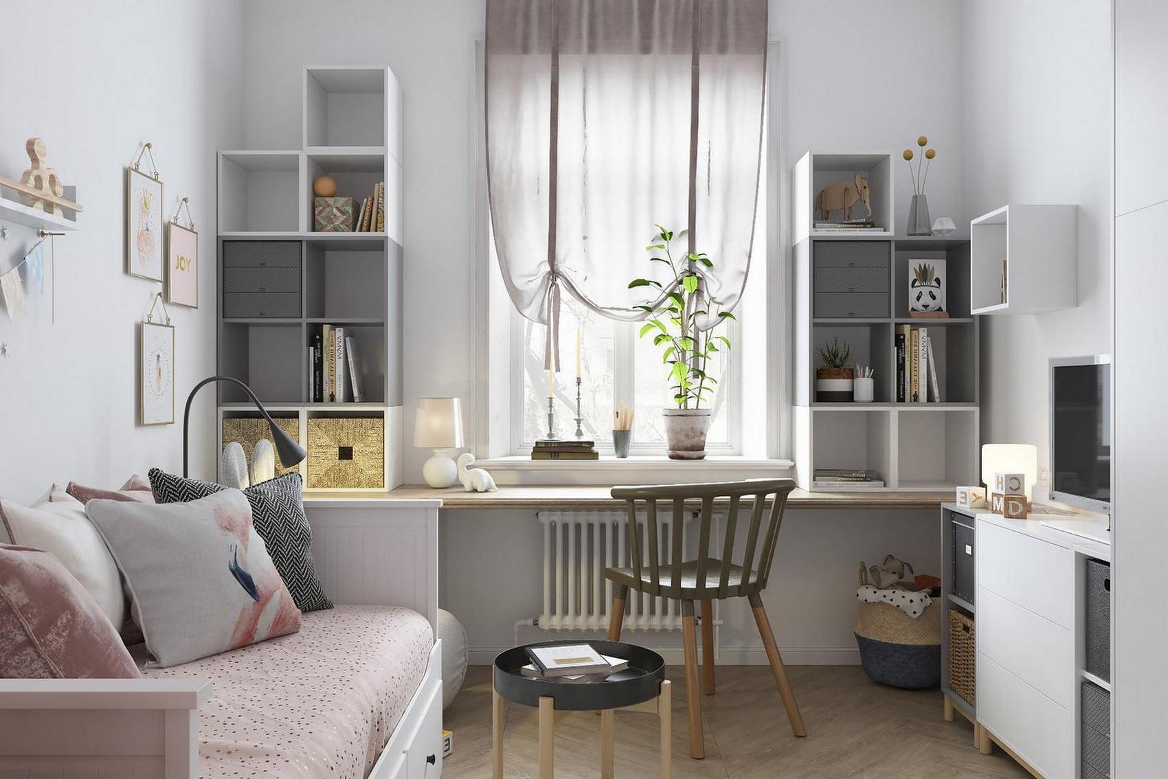 Nincs gyerekszoba egy kétszobás lakásban? Így bővítette a funkciókat a tervező 58m2-en Nincs gyerekszoba egy kétszobás lakásban? Így bővítette a funkciókat a tervező 58m2-en