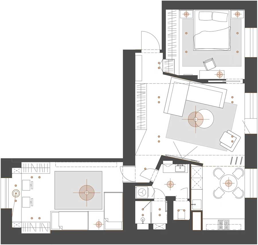 Nő és két lányának otthona, melynek színvilágát egy francia rövidfilm inspirálta Nő és két lányának otthona, melynek színvilágát egy francia rövidfilm inspirálta