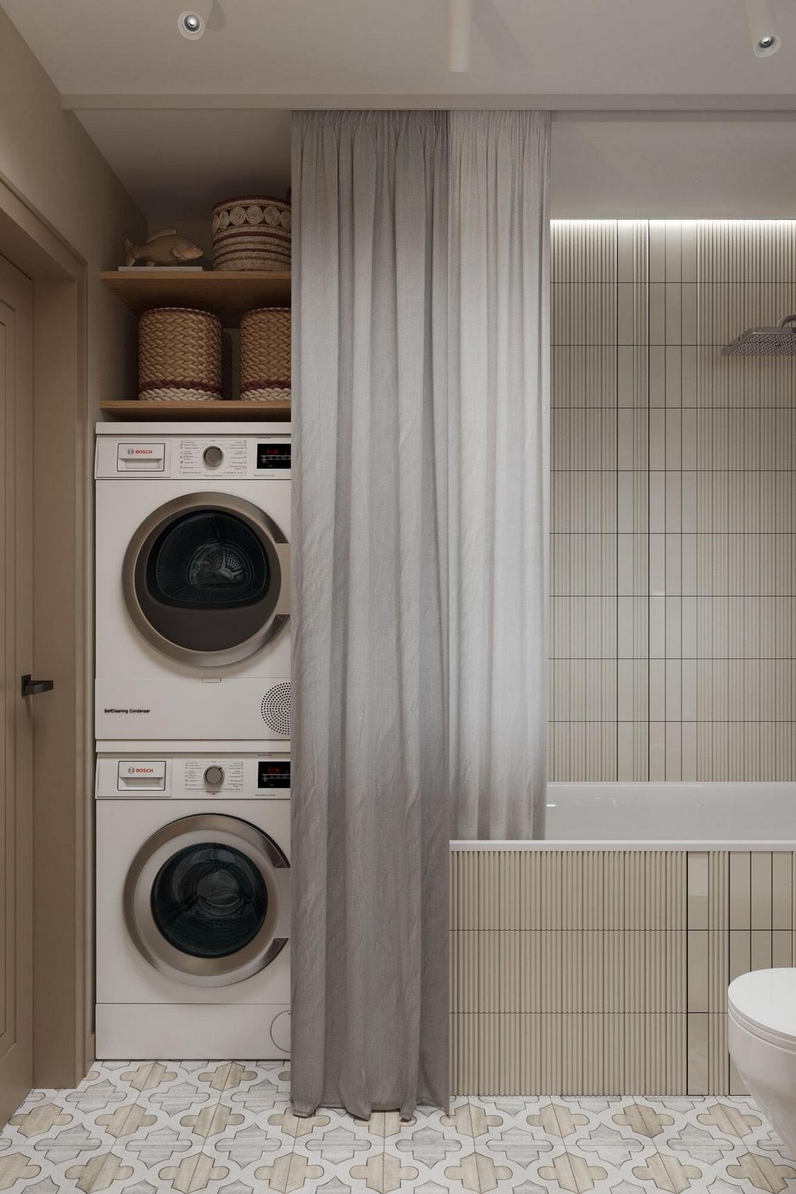 Új berendezés egy nagymamának barátságos és meleg retro hangulattal, 43 m2 Új berendezés egy nagymamának barátságos és meleg retro hangulattal, 43 m2