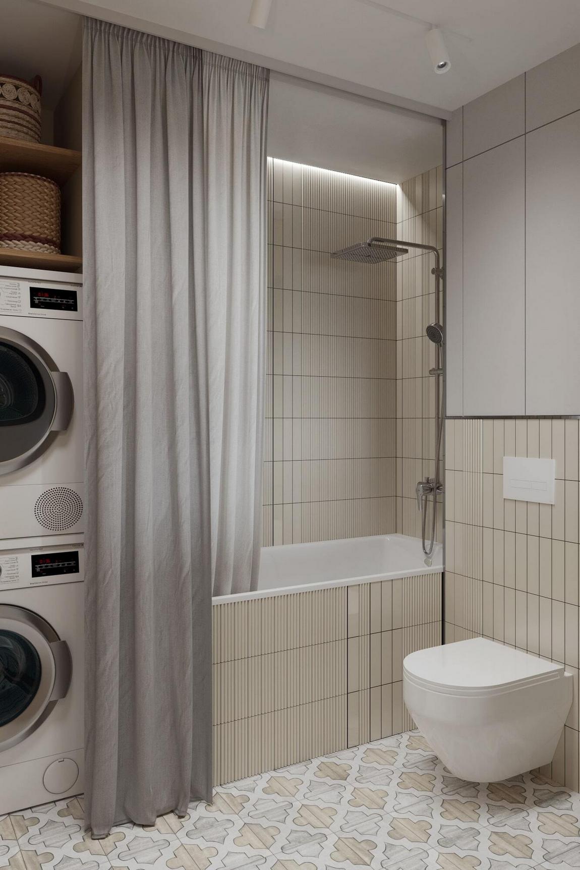 Új berendezés egy nagymamának barátságos és meleg retro hangulattal, 43 m2 Új berendezés egy nagymamának barátságos és meleg retro hangulattal, 43 m2