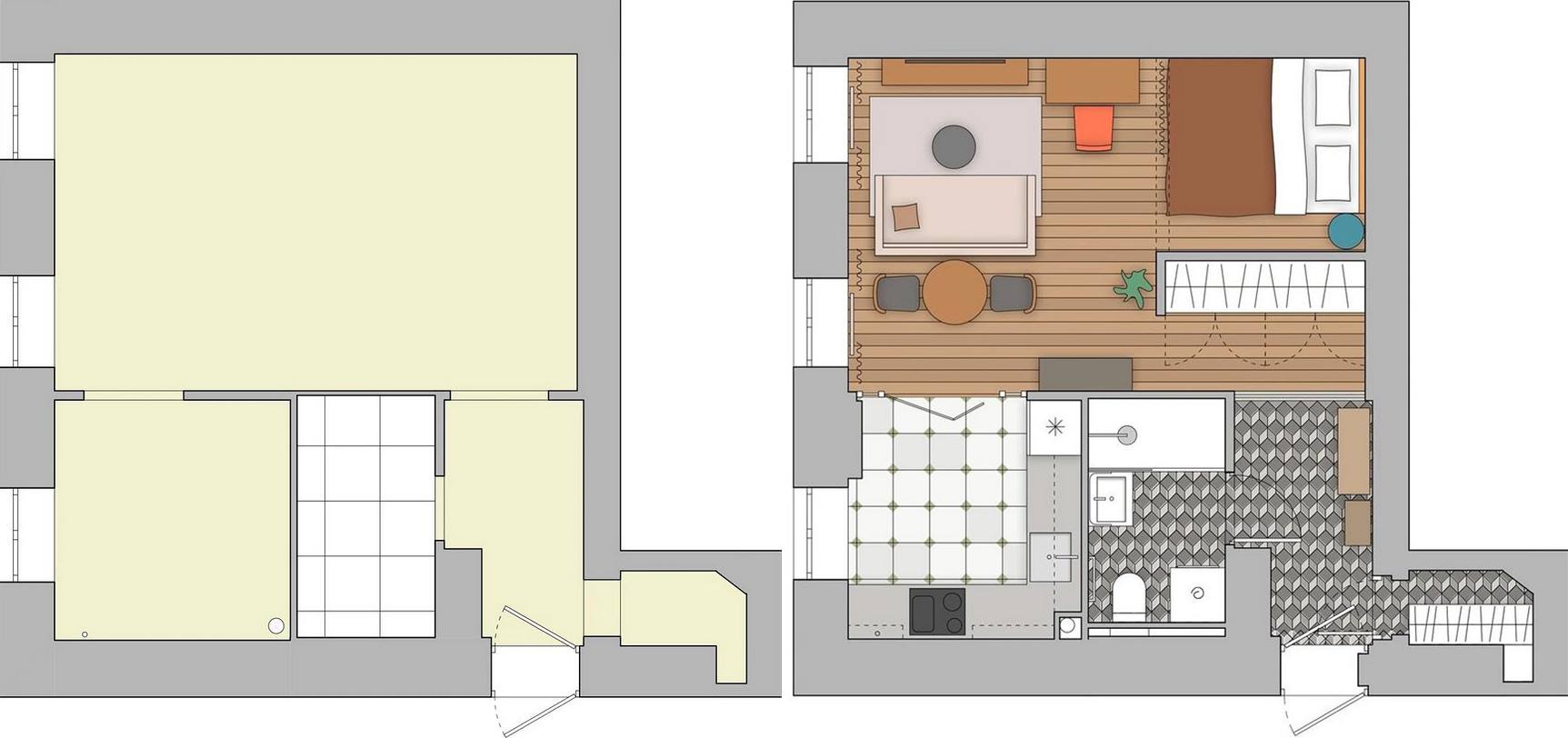 Utoljára a 2000-es évek elején volt felújítva a 37 m²-es lakás