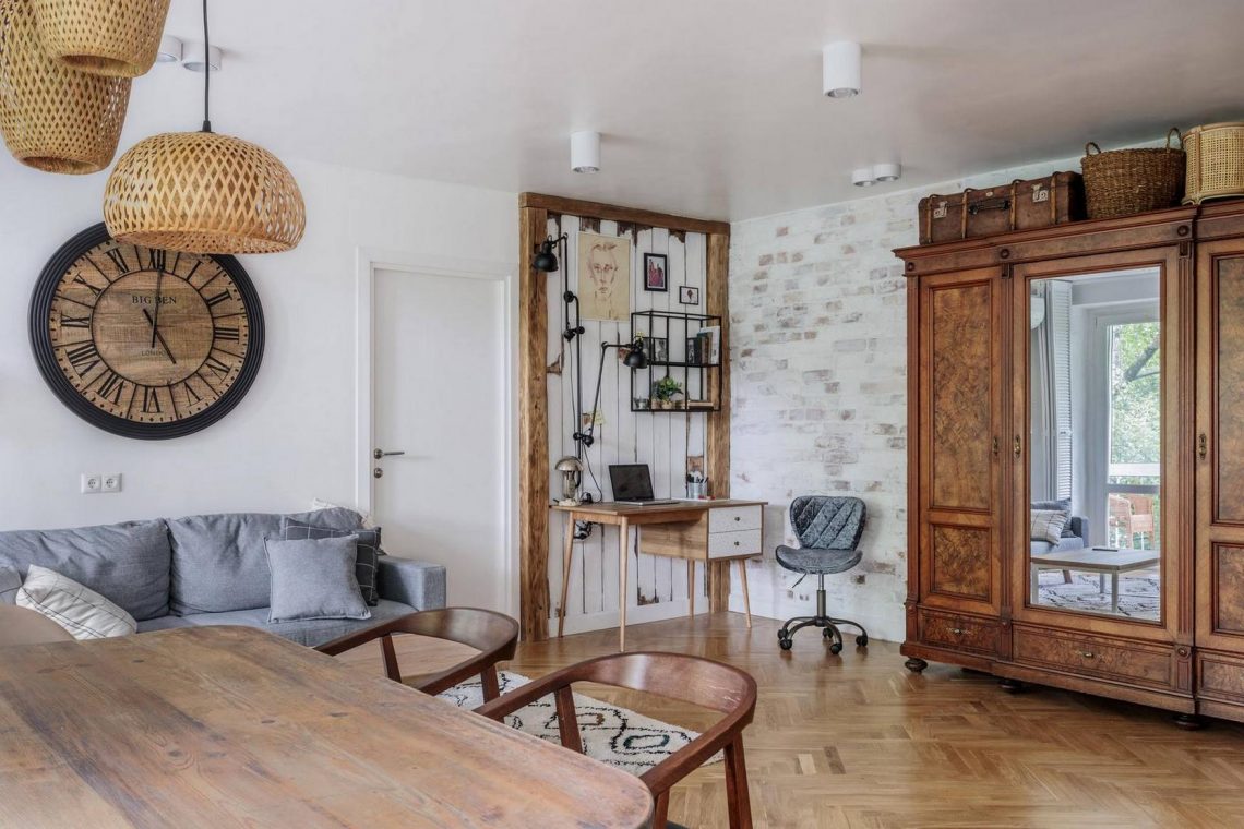 Álomotthonná vált a férfi saját ötletekkel, kreatívan berendezett lakása, 54 m2