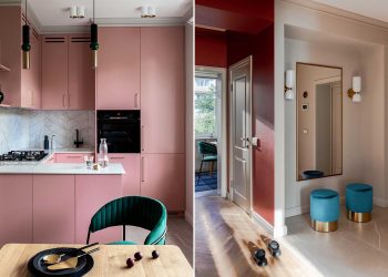 Bátran választott színeket a fiatal gyermekes család a háromszobás otthonában