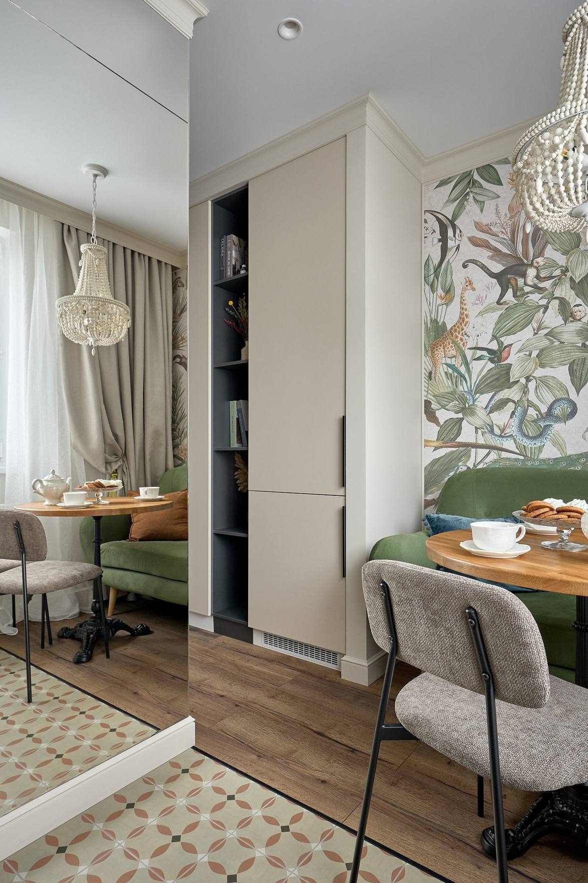 Egyetemista lányuknak rendezték be a szülők a 40 m2-es, egyszobás lakást