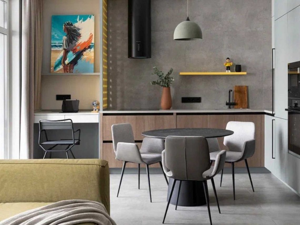 Férfias karakter: nem hétköznapi dizájnt kapott a 48 m2-es legénylakás