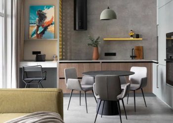 Férfias karakter: nem hétköznapi dizájnt kapott a 48 m2-es legénylakás