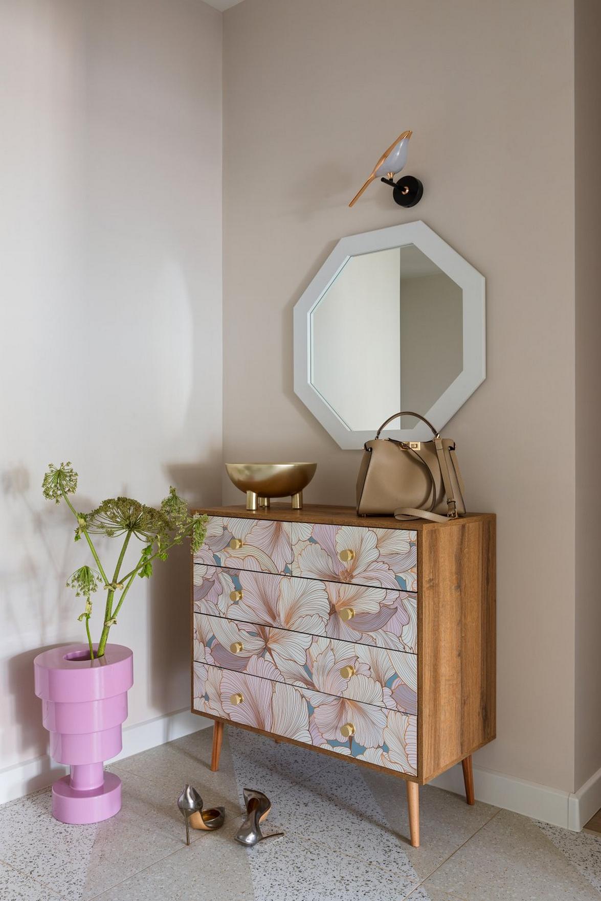 Fiatal doktornő otthona finom, tavaszt idéző enteriőrrel, 59 m2