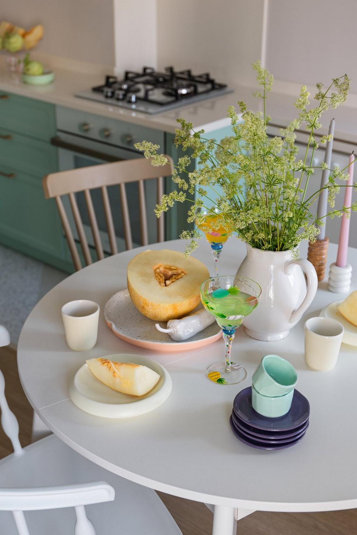 Fiatal doktornő otthona finom, tavaszt idéző enteriőrrel, 59 m2