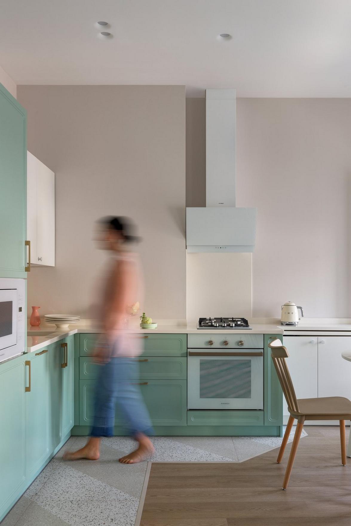 Fiatal doktornő otthona finom, tavaszt idéző enteriőrrel, 59 m2