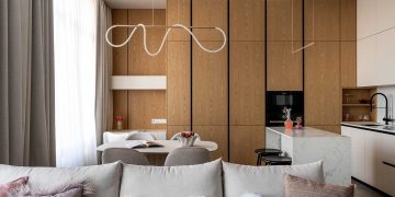 Finom elegancia modern köntösben: fiatal hölgy neoklasszikus otthona, 56 m2