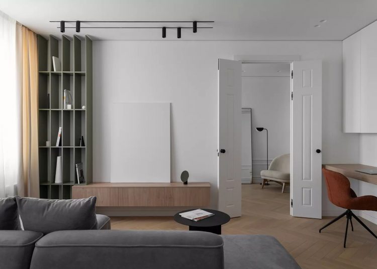 Klasszikus és minimalizmus harmonikus keveréke, 55m2-es lakás