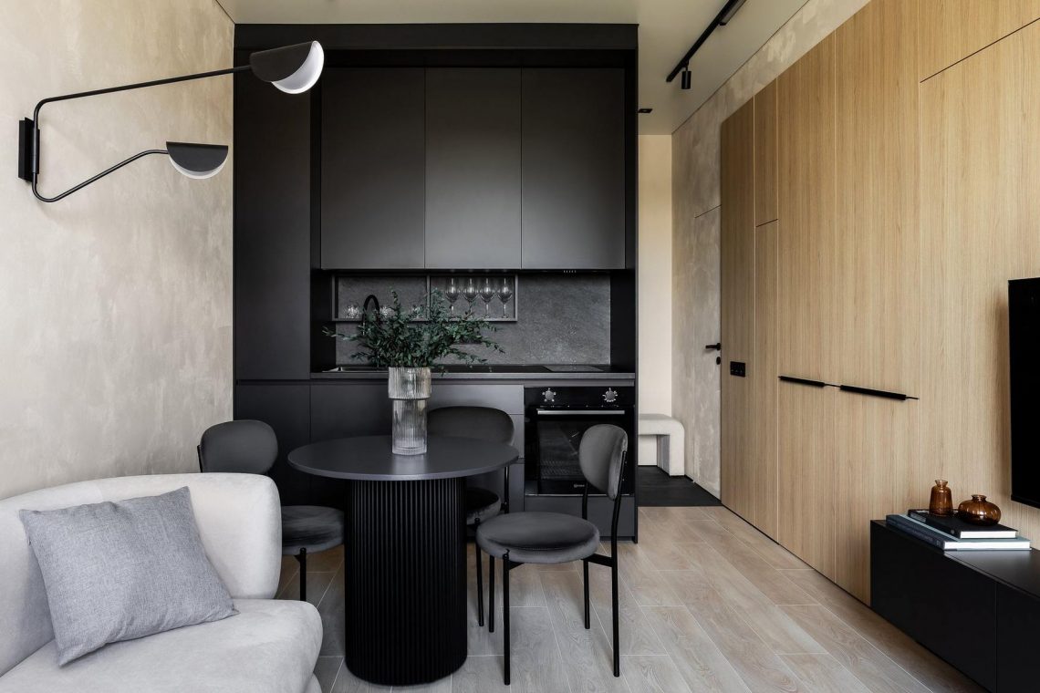 Hely gardróbhelyiségnek okos átalakításokkal 35m2-es lakásban