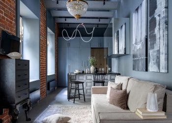 Látványos loft egy pici, 30 m²-es lakásban
