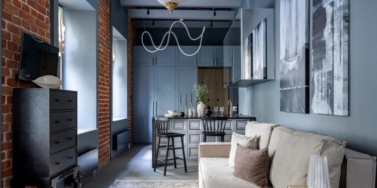Látványos loft egy pici, 30 m²-es lakásban