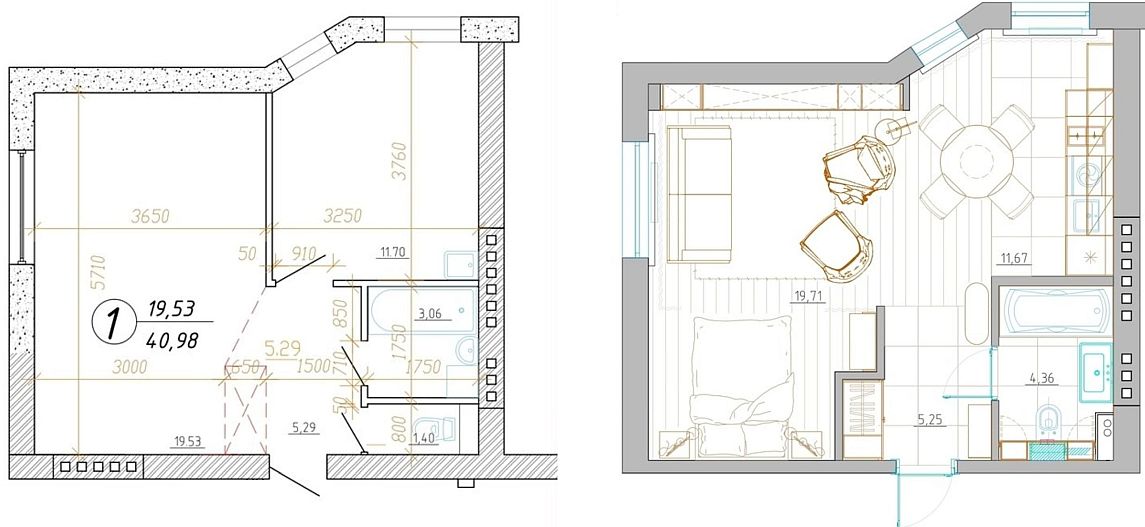Lemondott a zárt konyháról a fiatal pár a 41m2-es új lakásában