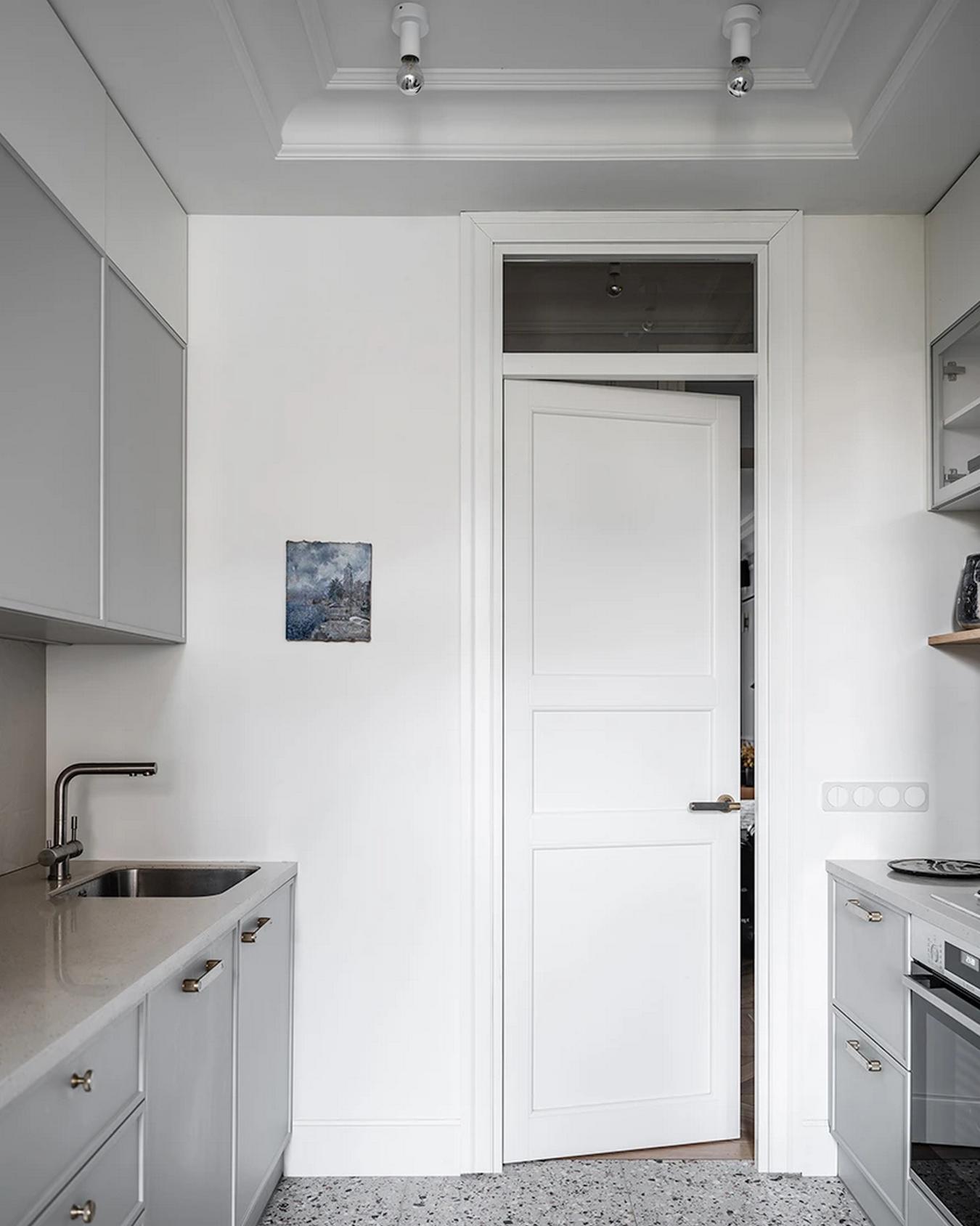 Nagymamától örökölt lakás felújítása a régi lakás hangulatából is átmentve