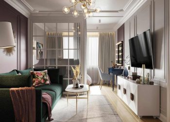 Nagyon otthonos és stílusos berendezés fiatal nő 33m2-es lakásában