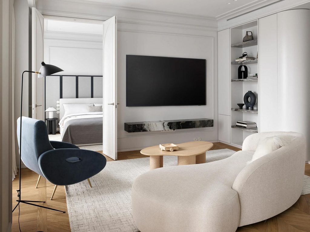 Pihenés, lelassulás és nyugalom: hölgy elegáns városi lakása, 72 m2
