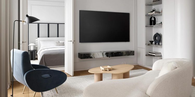 Pihenés, lelassulás és nyugalom: hölgy elegáns városi lakása, 72 m2