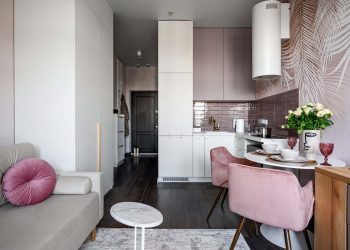 Végzős egyetemista lánynak berendezett 22m2-es garzonlakás multifunkcionális térrel