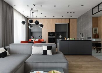 A sokoldalú szürke szín, természetes fa és minimalizmus kombinációja