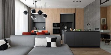 A sokoldalú szürke szín, természetes fa és minimalizmus kombinációja