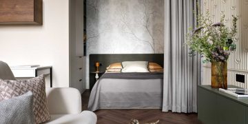 Az egyszobás lakás elosztása túl sablonos volt 46 m2-en, így alakították át a teret sokkal élhetőbbé