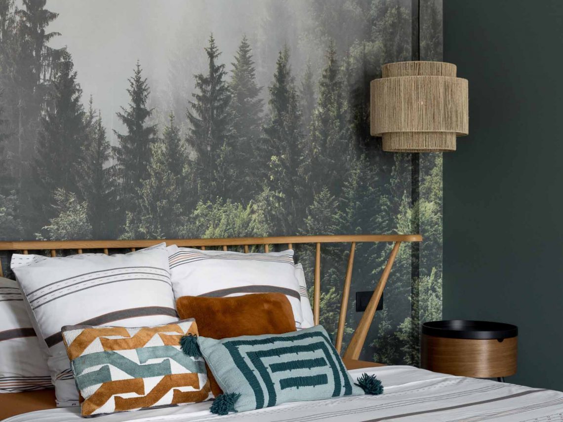 Az erdő csendje: házaspár otthona skandináv és bohém stíluselemekkel, 60 m2