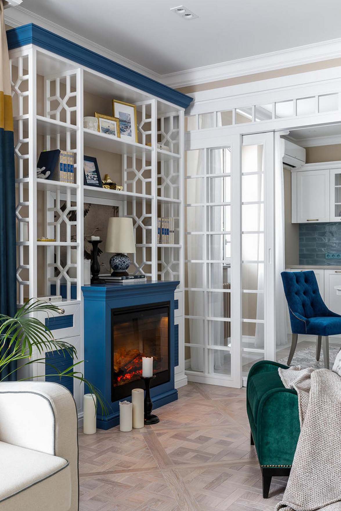 Idős édesanyja lakását rendezte be a férfi: keleti motívumok, életteli enteriőr 66m2-en