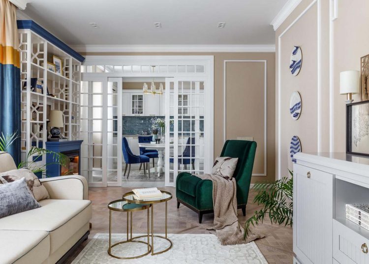 Idős édesanyja lakását rendezte be a férfi: keleti motívumok, életteli enteriőr 66m2-en