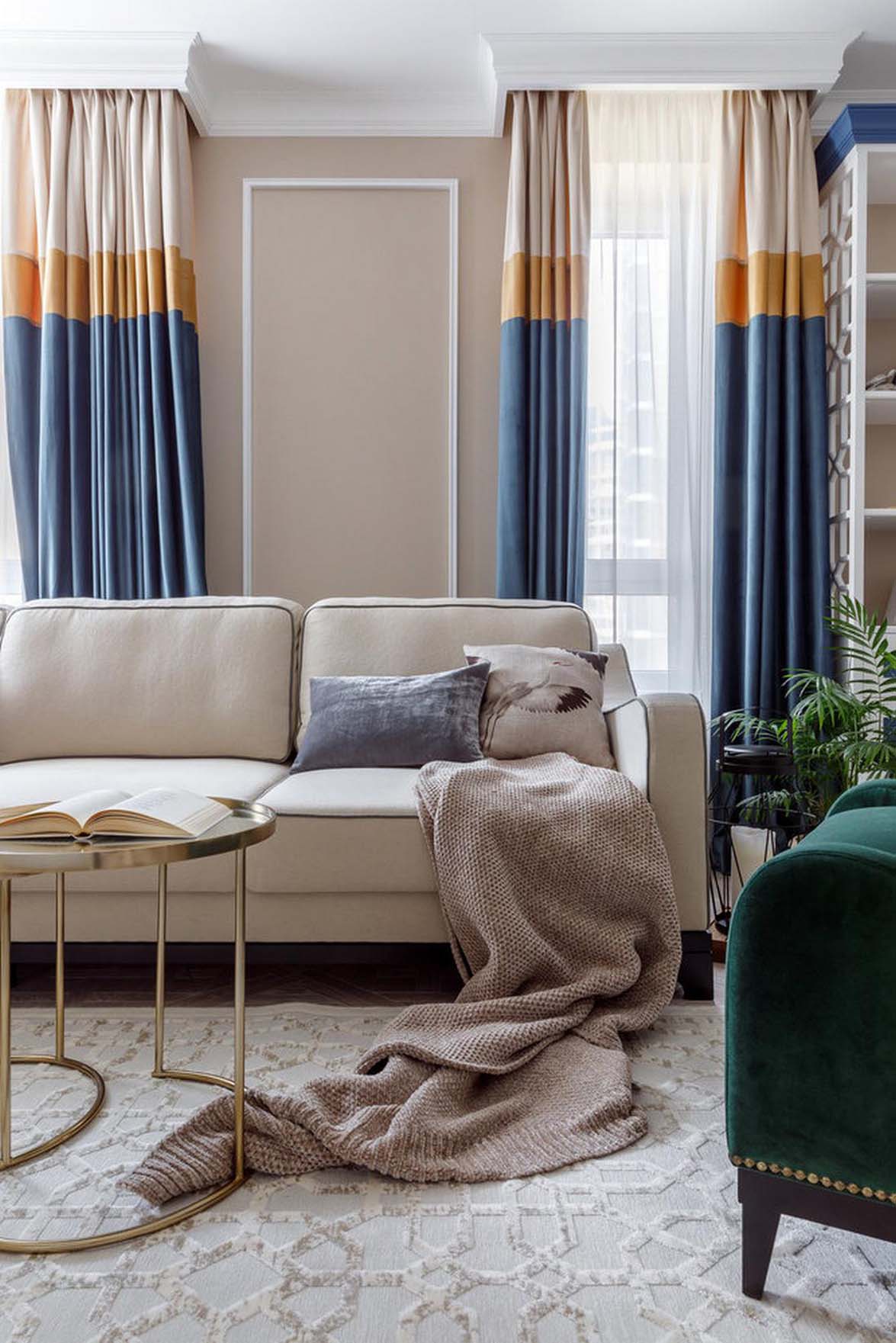 Idős édesanyja lakását rendezte be a férfi: keleti motívumok, életteli enteriőr 66m2-en